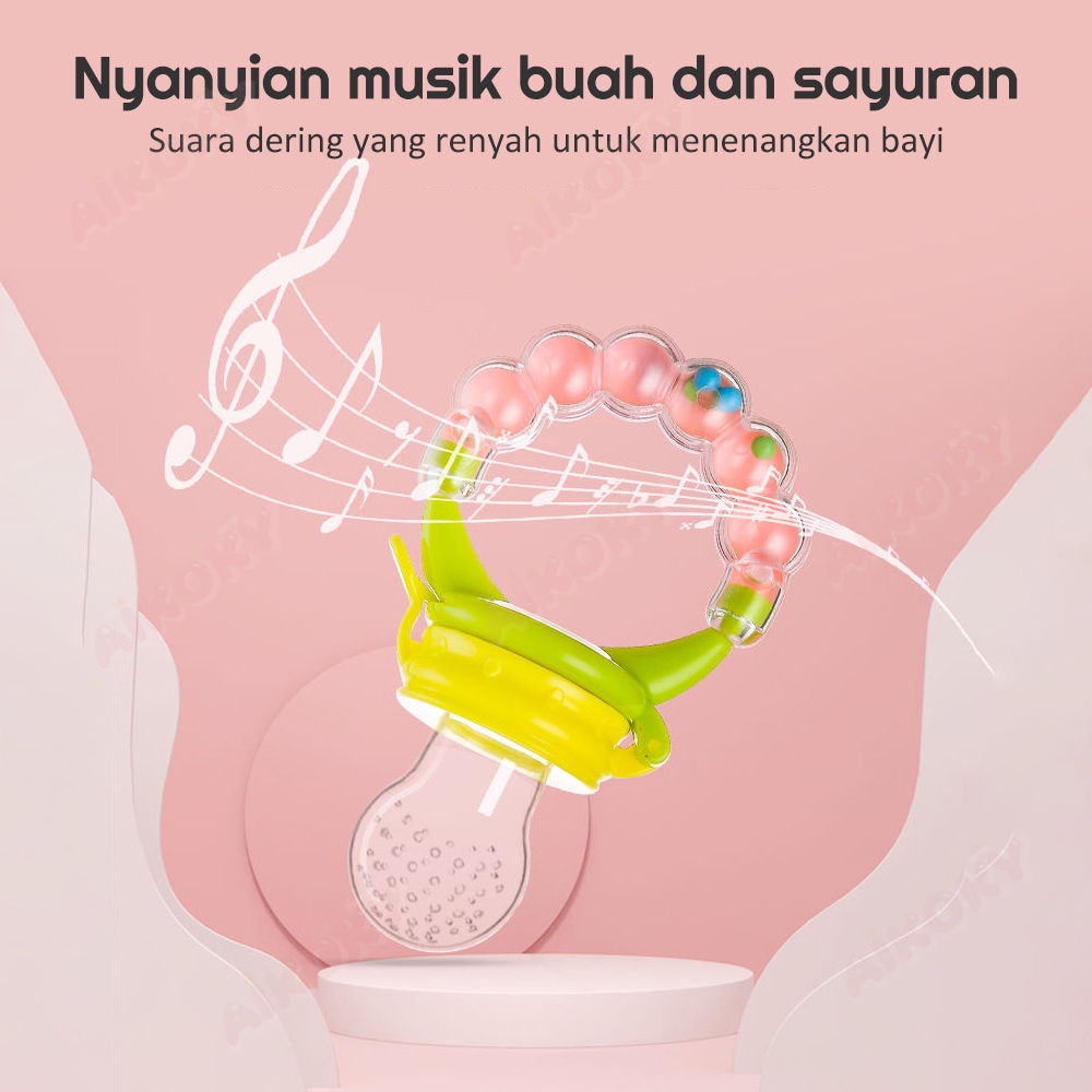 AIKOKY Dot empeng buah bayi bahan silikon BPA Free