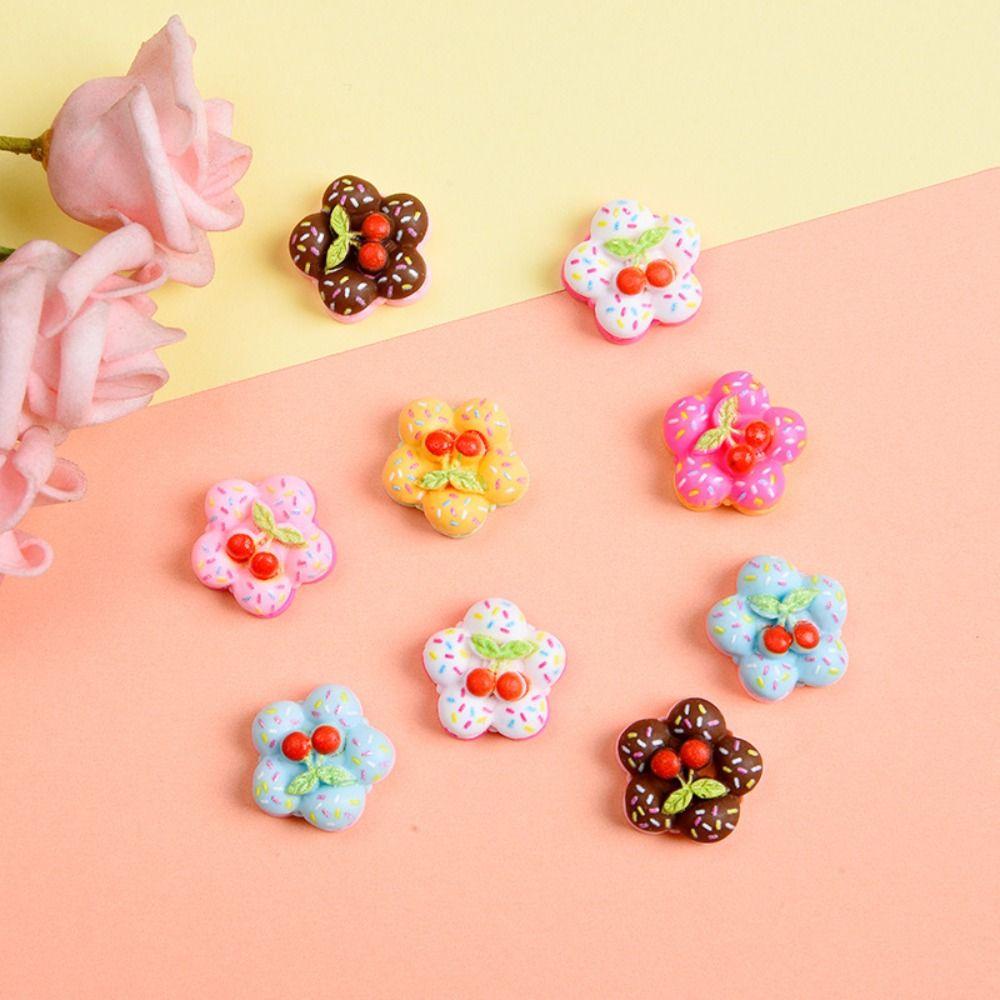 Lanfy Perhiasan Accessorie Telepon Shell Lucu 10 Pcs Ice Cream DIY Strawberry Flat Back Earring Scrapbook Dekorasi