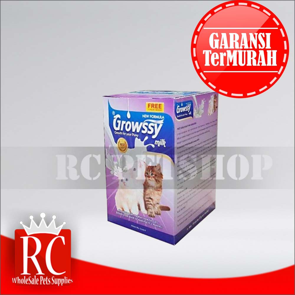 Growssy / Growsy Susu Kucing / Anak Kucing / Bayi Kucing Cat Milk Adult &amp; Kitten Sachet 20 Gram