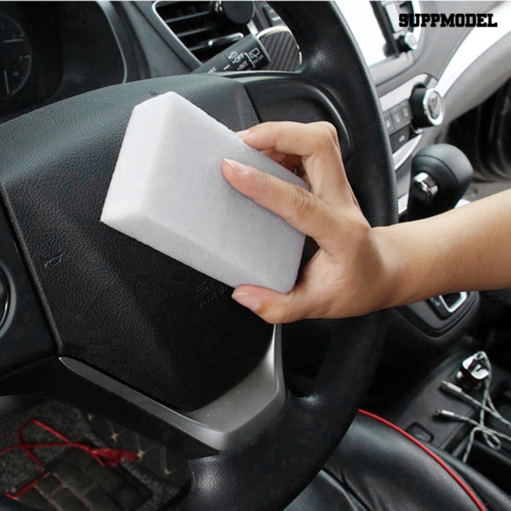 [SM Auto] 5/10Pcs Mobil Serbaguna Persegi Panjang Noda Menghilangkan Magic Cleaning Eraser Sponge