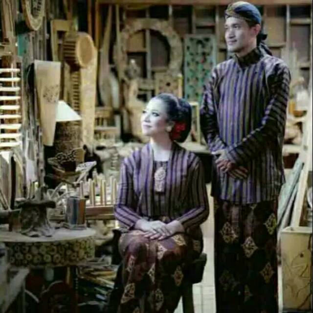 Lurik Couple baju lurik //couple baju adat Jawa //couple Surjan kebaya lurik Yogyakarta