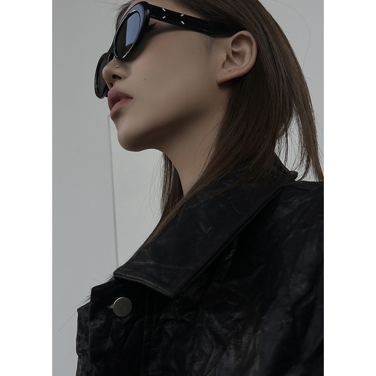 Kacamata Oval GM retro sunglasses female