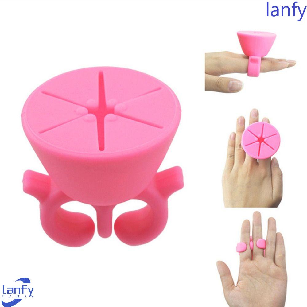 Lanfy Waste Collector Portable Silicone Garbage Ring Vinyl Scrap Alat Penambah Kuku