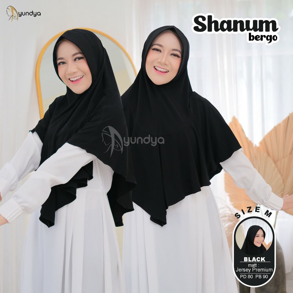 Jilbab Dewasa Shanum bergo By Ayundya