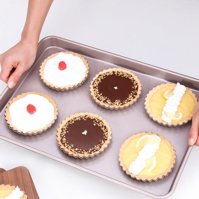 WK9915-4 Chefmade 4pcs non stick tart pan set/ loyang kue pie kecil/ loyang kue