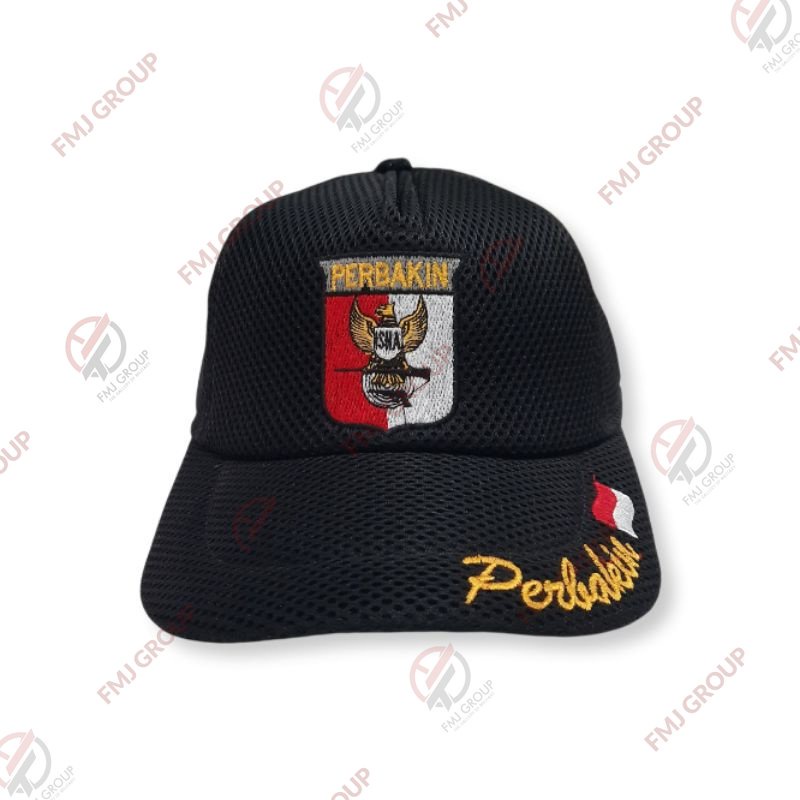 Topi PERBAKIN Indonesia / Topi Tactical Doublemesh Bordir Logo PERBAKIN / Topi Baseball Logo PERBAKIN