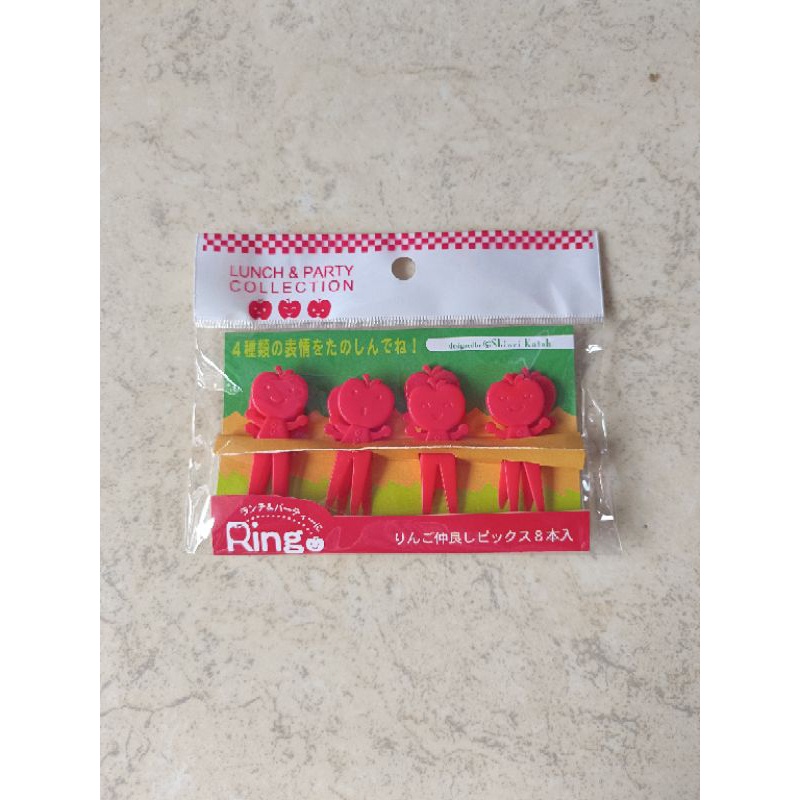 RARE Picks Apple Apel Food Picks Apel Red Japan