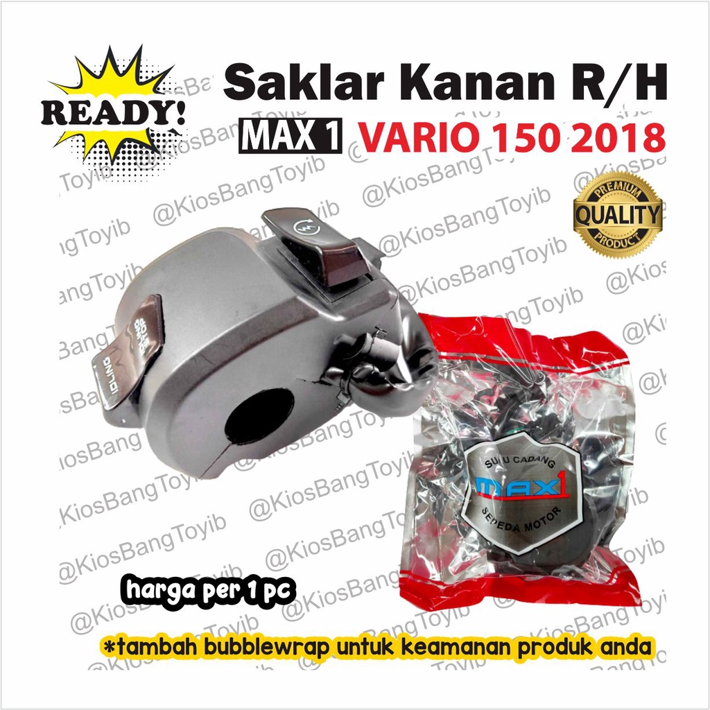 Saklar Holder Handle Switch KANAN Honda VARIO 150 (ISS) 2018 [-max1-]