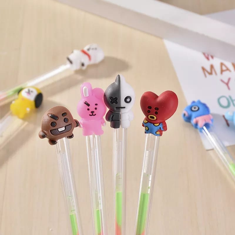 

Pena Warna Motif BT21 KPop / Pena Gel BTS / Pena Karakter Produk Import Murah 01