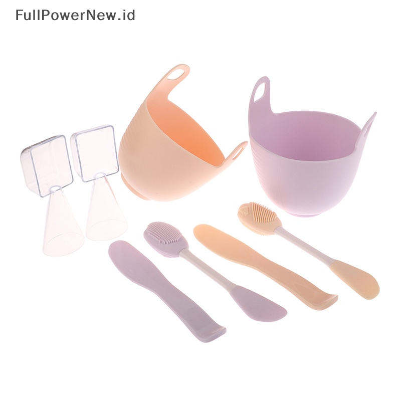 Power Face Mask Mixing Bowl Set, 4in1 DIY Face Mixing Tool Kit Brushes ID