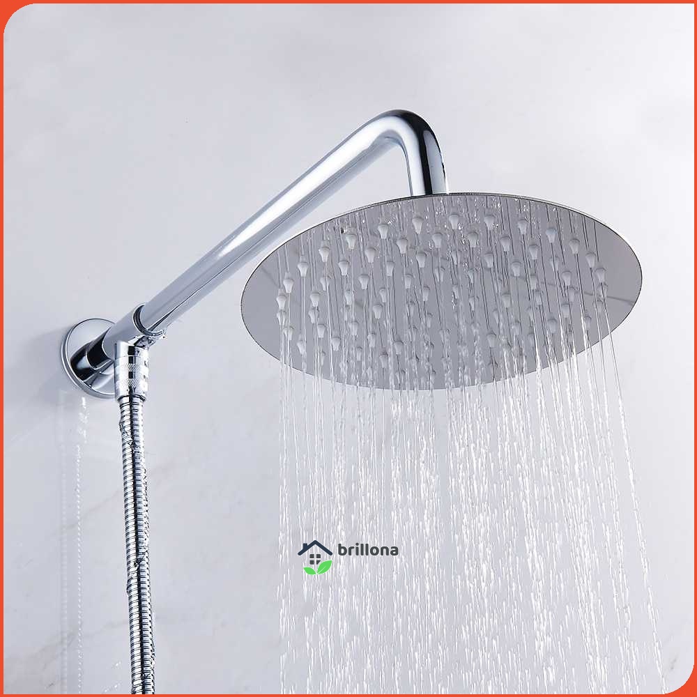 BATHE PROJECT Kepala Head Shower Mandi Rainfall Stainless Steel Round - Cosmo 200