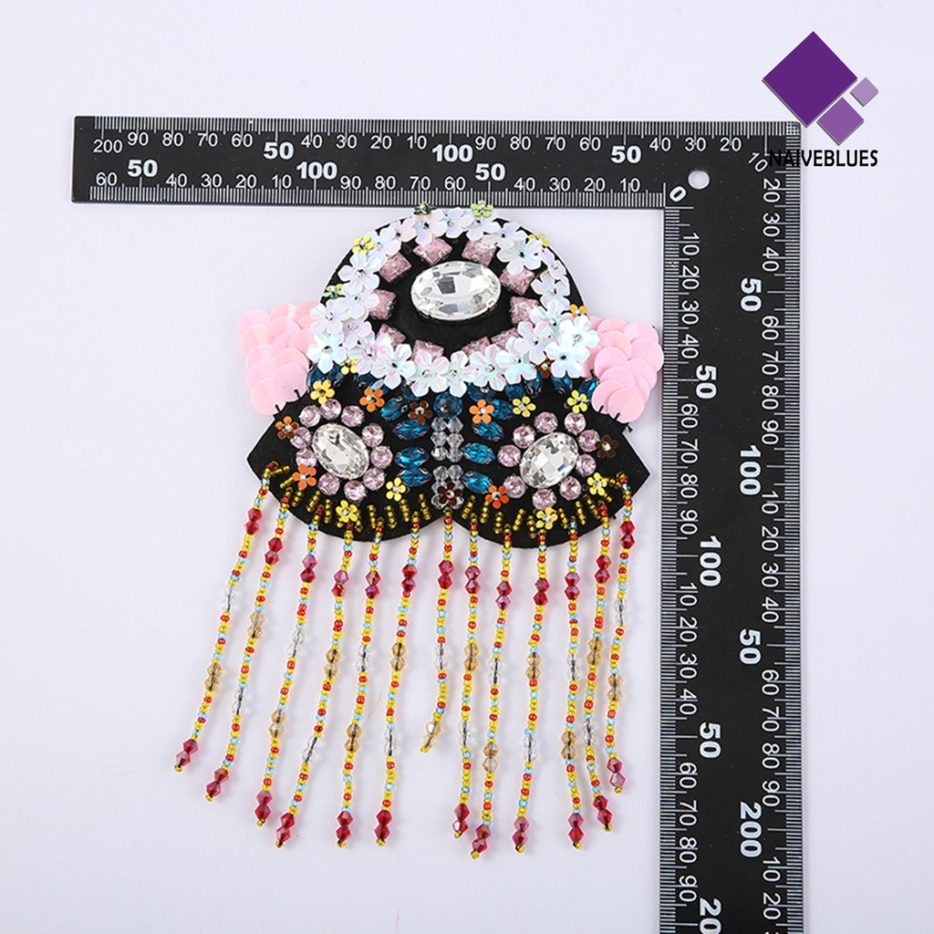 &lt; Naiveblues &gt; Bahu Epaulet DIY Warna-Warni Bunga Manik-Manik Jumbai Papan Bahu Bros Aksesoris Panggung