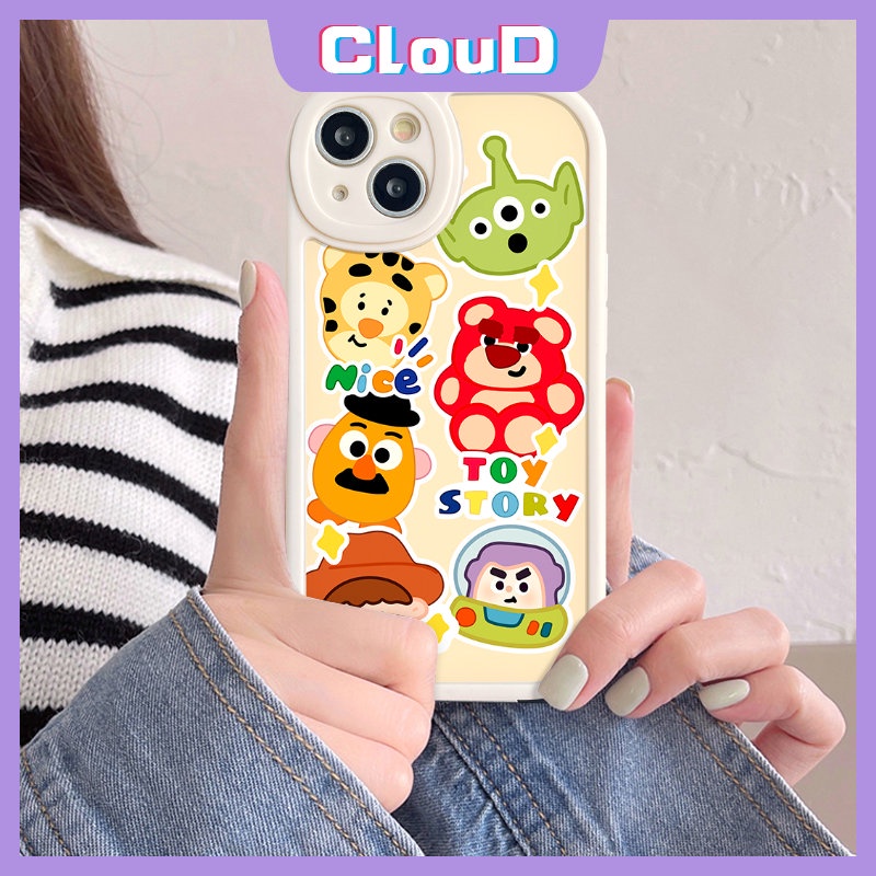 Kartun Strawberry Bear Manyo Casing Ponsel Untuk Infinix Smart6 5 Hot 10s 11s 10T 11 10 Lite Infinix Note8 Hot 10s 11 10T 11s 10 9play Cute Toy Story Lembut Tpu Penutup Belakang