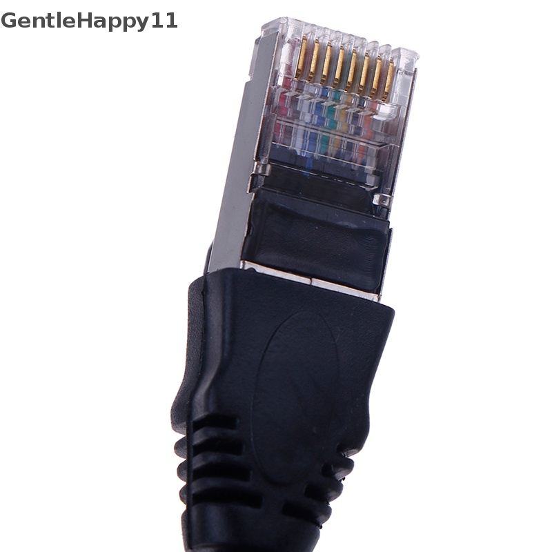 Gentlehappy 1Pc RJ45 Male to Female Screw Panel Mount Kabel Ekstensi Jaringan LAN Eterna id