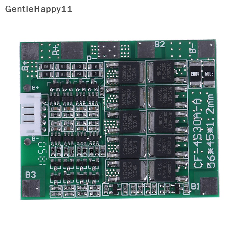 Gentlehappy 4S 14.8v 30a bms Papan Perlindungan Pcb18650 li-ion cell balance id