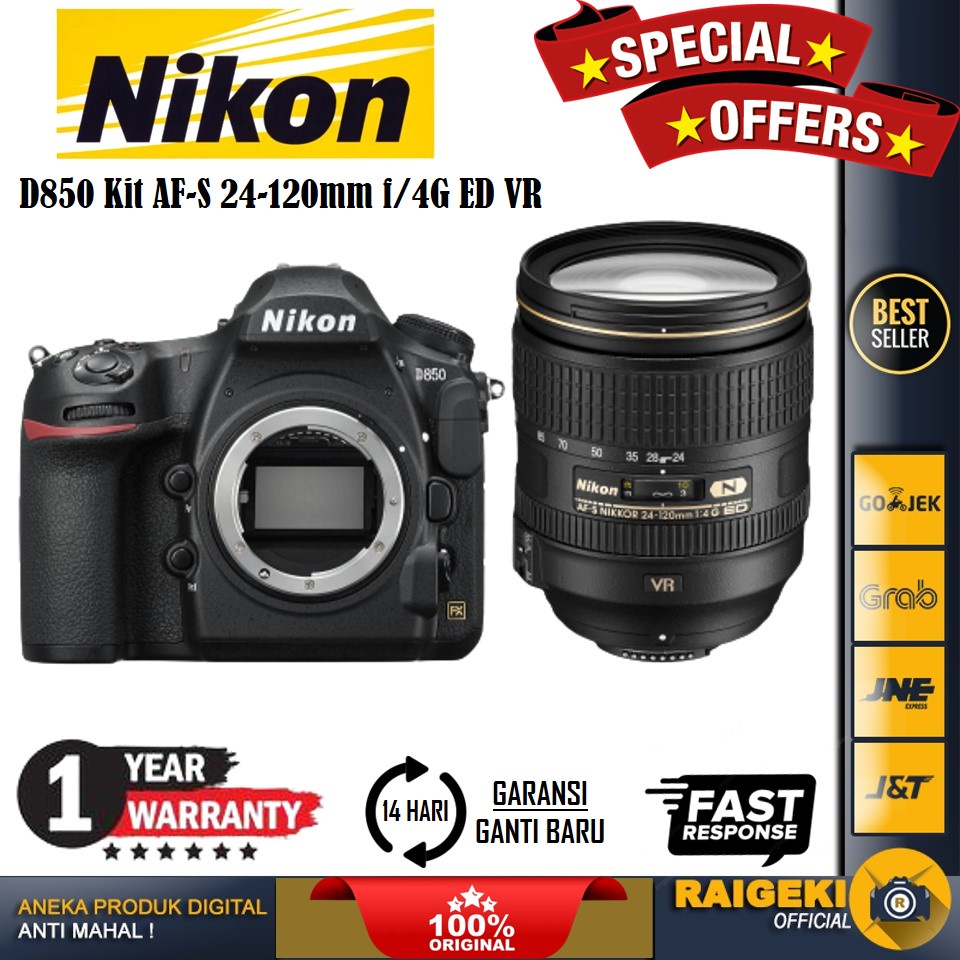Nikon D850 Kit AF-S 24-120mm f/4G ED VR - GARANSI RESMI