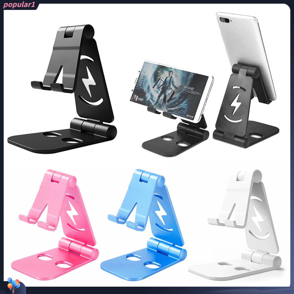 Populer Tablet Stand Adjustable Double Foldable Phone Stand Desktop Stand Holder