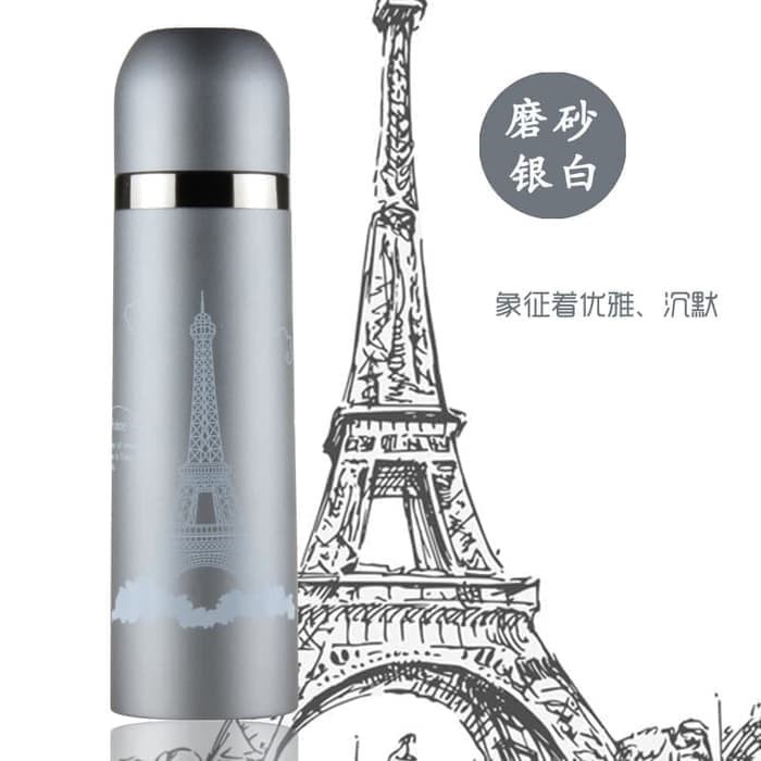 BOTOL THERMOS PARIS EIFFEL STAINLESS STEEL 500 ML / THERMOS PARIS 500 ML