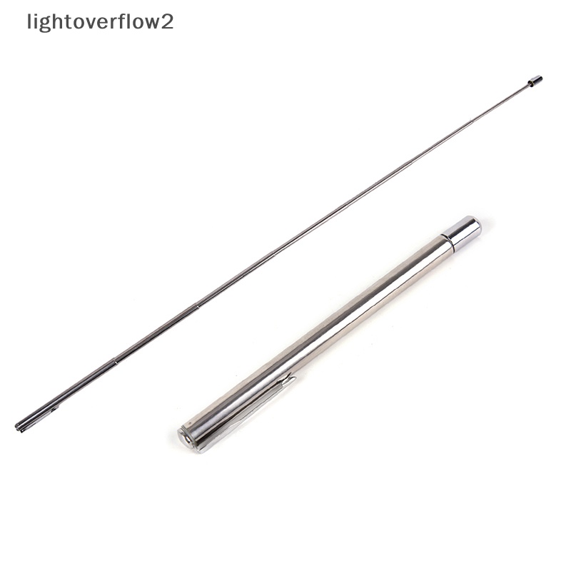 [lightoverflow2] Silver Retractable Handheld Classroom Blackboard Papan Tulis Guru Pointer SP [ID]