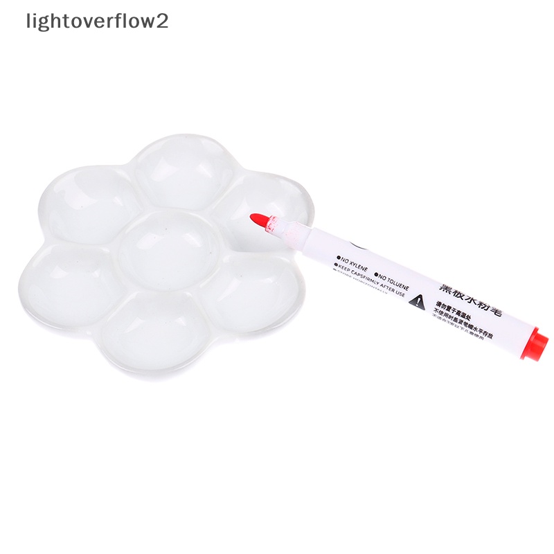[lightoverflow2] 1pc Perlengkapan Seni Artis Keramik pigment tray watercolor gouache palette [ID]