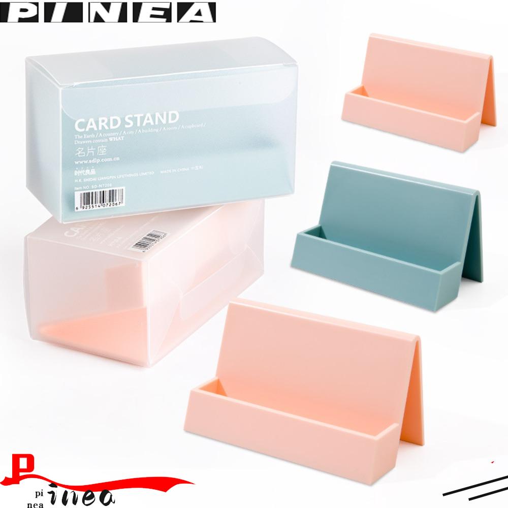 Kotak Kartu Nanas Portable Perlengkapan Rumah &amp; Kantor Desktop Organizer Card Display Stand