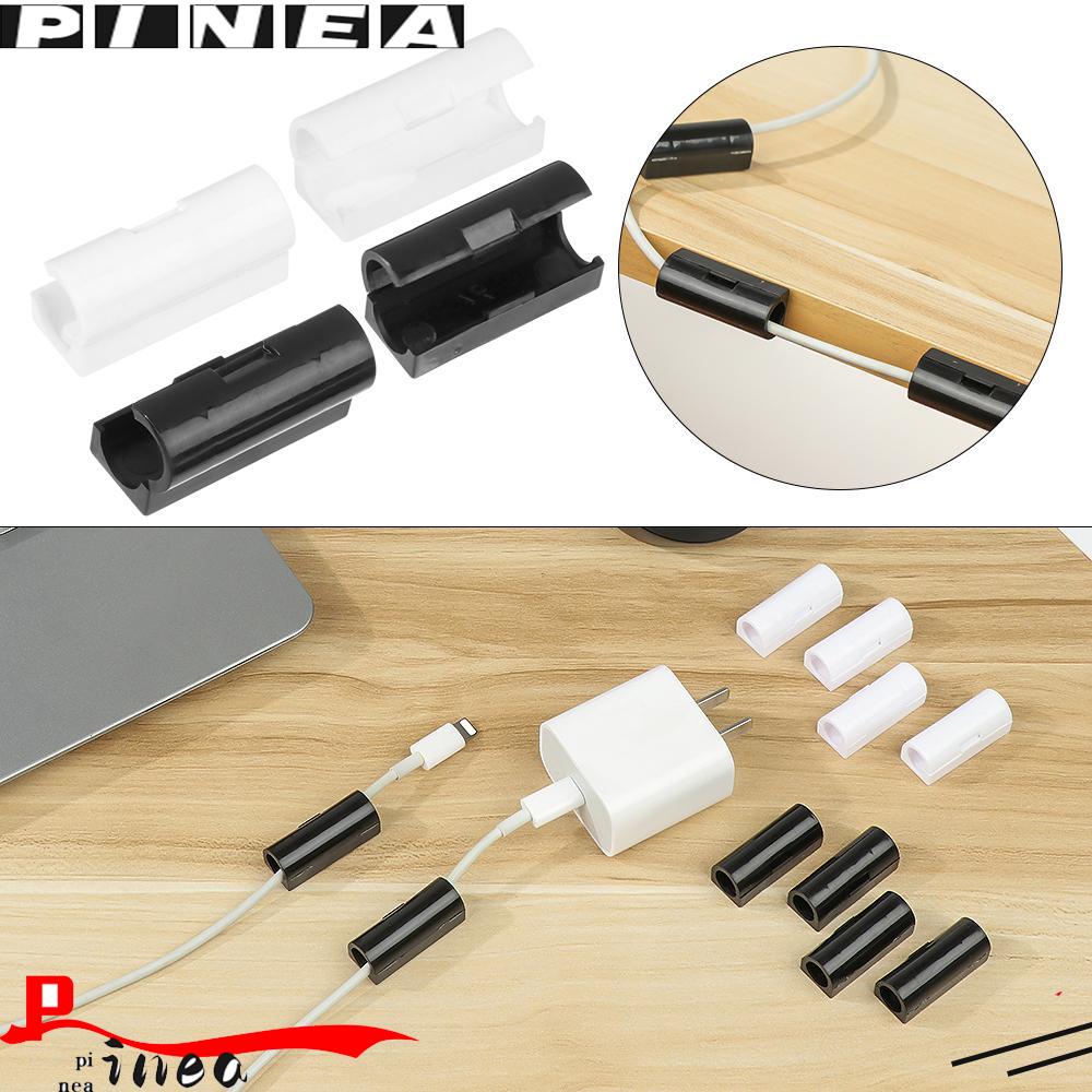 Nanas 16/20pcs Klip Kabel Nyaman Praktis Perekat Diri Desktop Rapi Pengikat Gesper Garis Klem Kabel