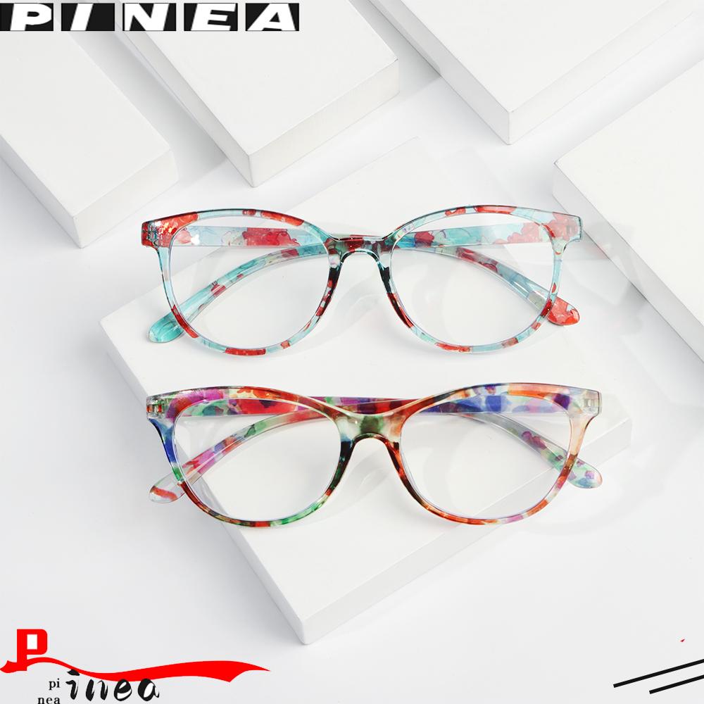 Kacamata Baca Nanas Fashion Portable Bunga Elegan Bingkai Ultra Ringan