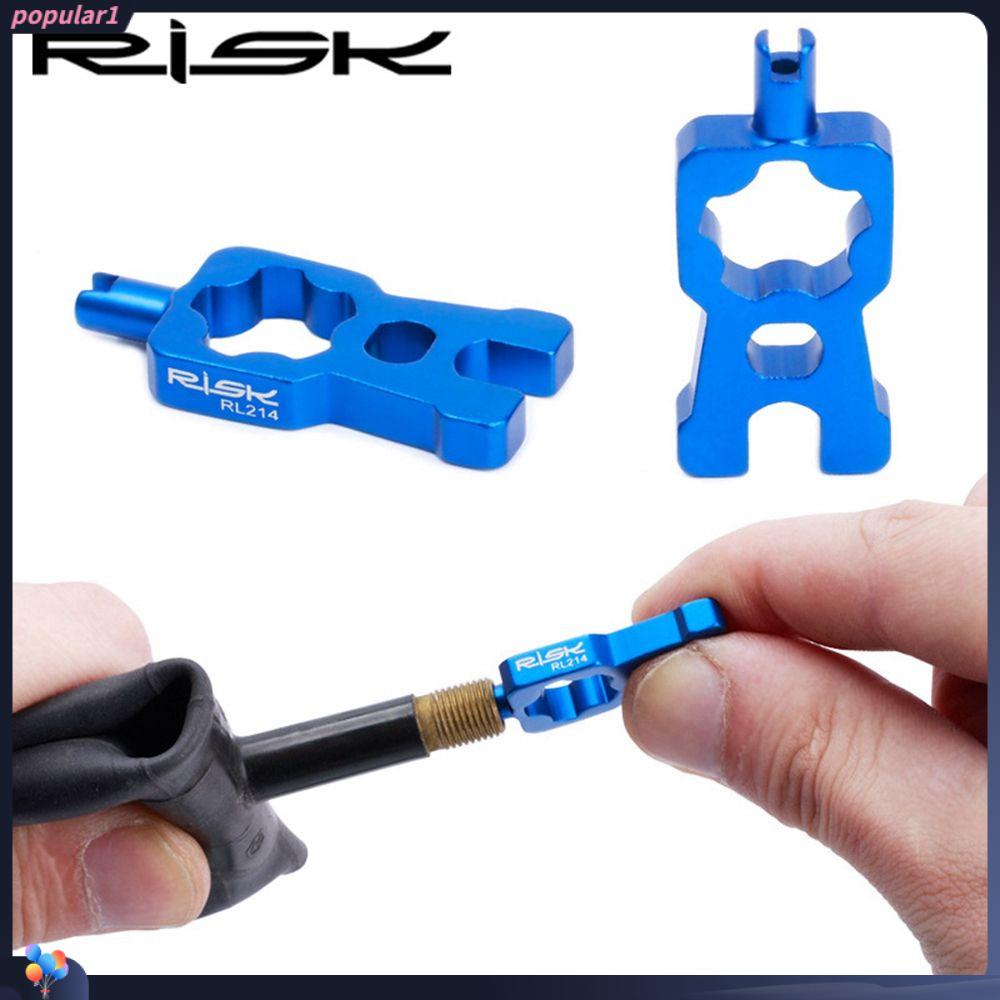 Populer1/2pcs Alat Katup Sepeda 4in1 Perbaikan Portabel MTB Sepeda Jalan Bagian Pelepasan