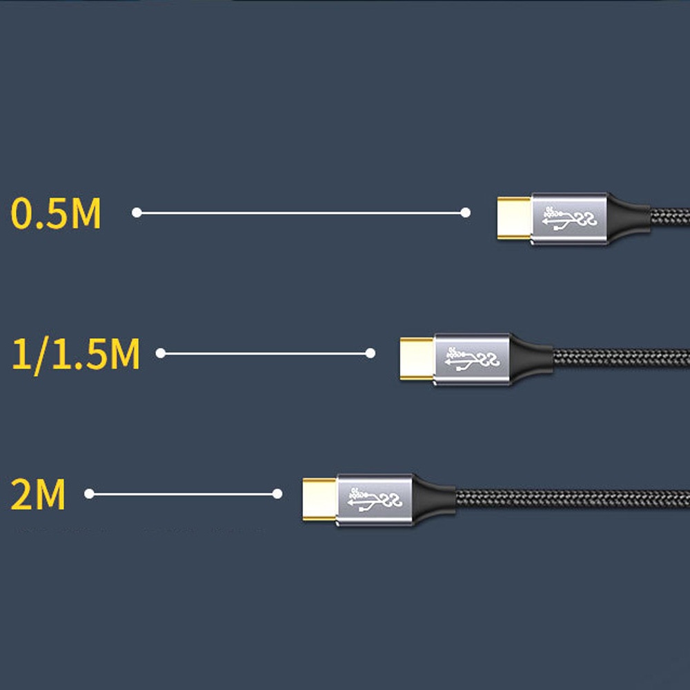 Usbc-3.1 Kabel Data Fungsi Penuh Gen2 Kabel Pengisian C Ganda Dengan Chip Emark Pd100w Kabel Layar Proyeksi Definisi Tinggi Kabel Ekstensi Aksesori