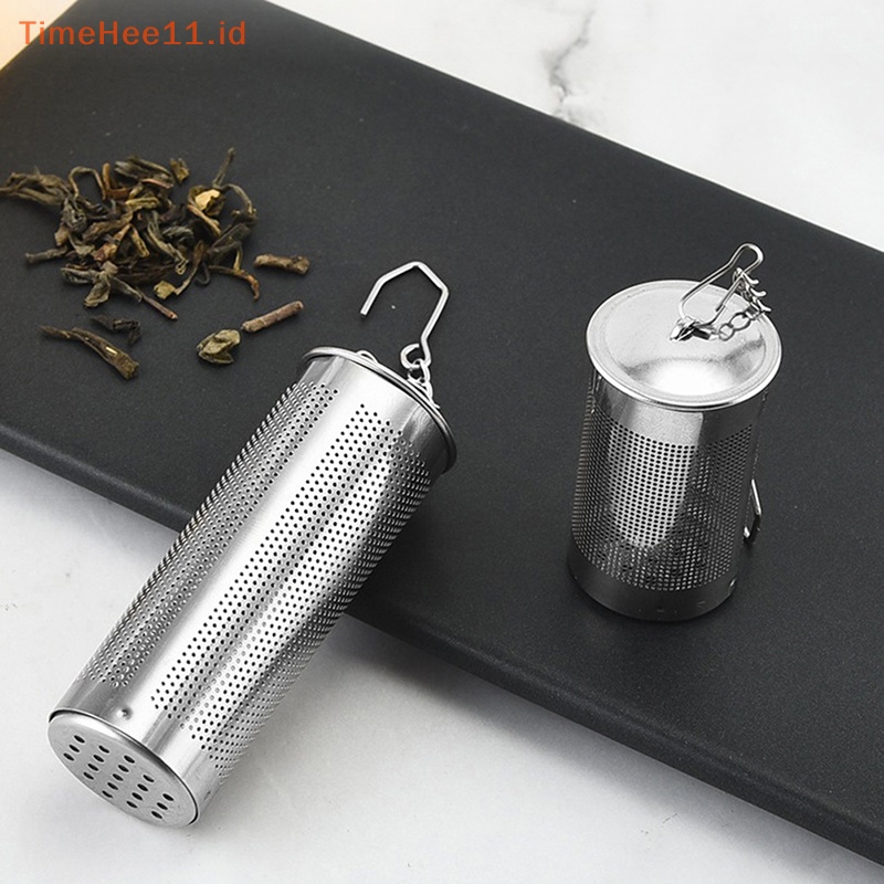 Timehee Saringan Teh Loose Leaf Tea And Spices Infuser Stainless Steel Dengan Hook ID