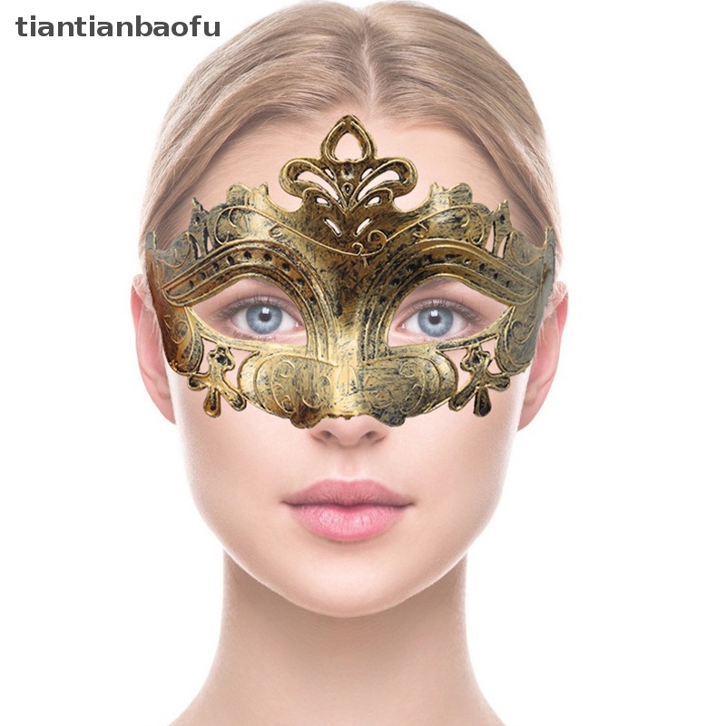 [tiantianbaofu] 1pc Topeng Masquerade Topeng Pesta Kostum Halloween Wanita Pria Fancy Dress Butik