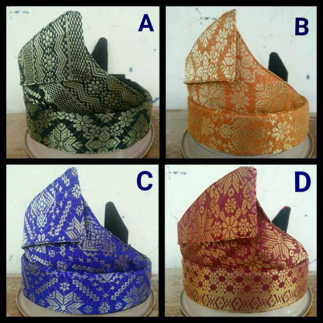 TANJAK/DESTAR/TENGKOLOK MELAYU FULL SONGKET