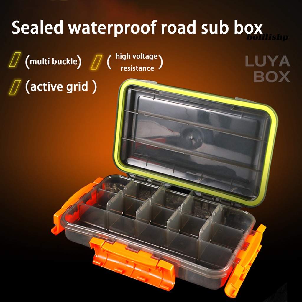 Bo-lure Box Kapasitas Tinggi Tahan Jatuh Water Proof Kompartemen Tahan Tekanan Kotak Pancing Multifungsi Memancing Luar Ruangan