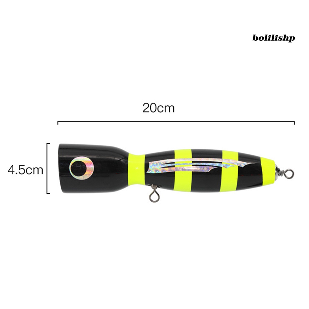 Bo-fish Lure Vibrant Color Merampingkan Desain Umpan Kayu Slow Sinking Hard Lure Fishing Tackle Gadget Perlengkapan Memancing