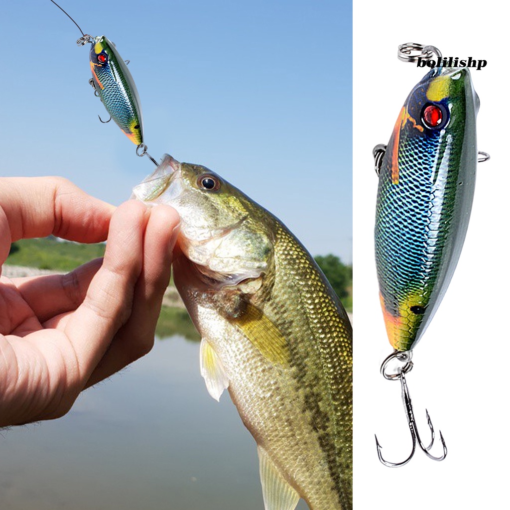 Bo-5.9cm/6.9g Umpan Pancing Realistis Tajam Kait Simulasi Tahan Korosi Warna Cerah Berwarna Gambar Reusable Sea Fishing Topwater Zigzag Pensil Umpan Keras Buatan