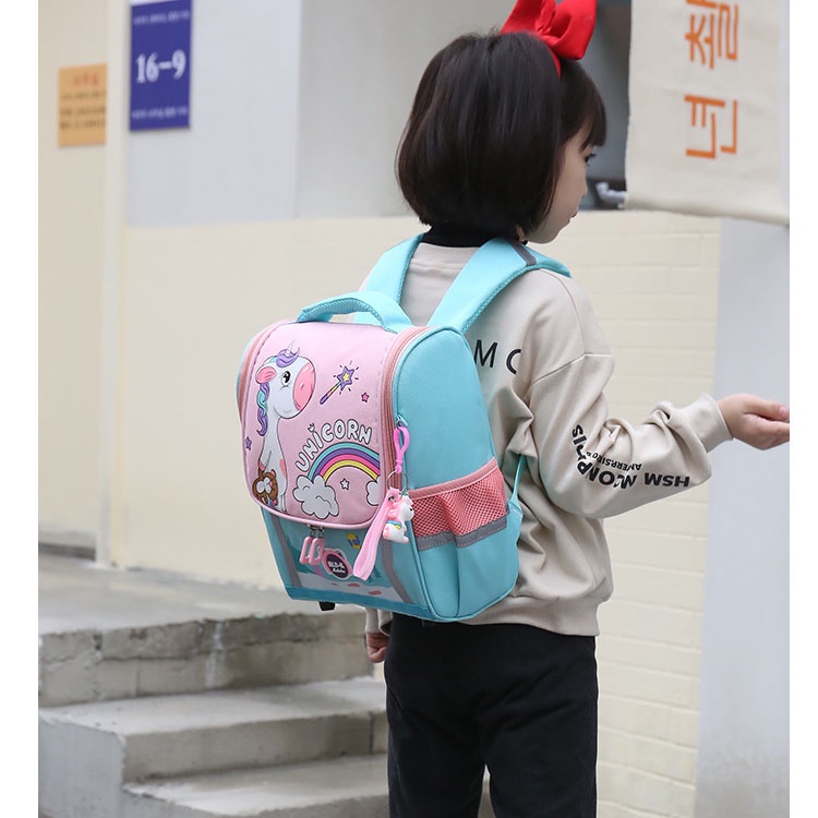 cod★ready★ Tas Anak Ransel Sekolah Unicorn Premium Import biru pink lucuu globallagilaku