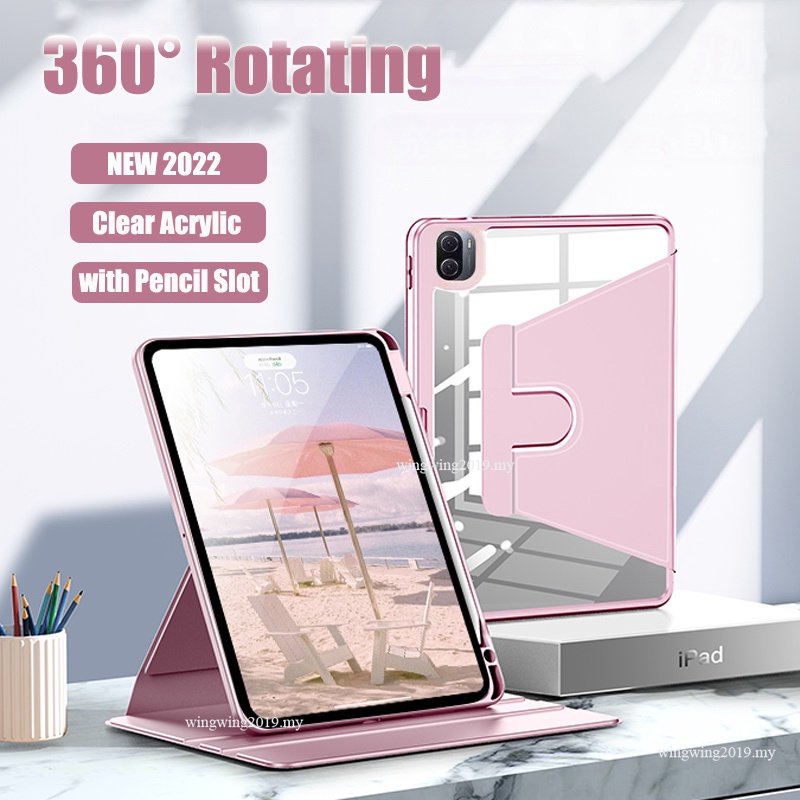 Untuk Xiaomi Pad5 6 Pro 11inch 12.4inch 360° Casing Horizontal Dan Vertikal Berputar Untuk Xiaomi MiPad 5 5 Pro 11&quot;Redmi Pad 10.61 Inch Flip PU Leather Clear Cover