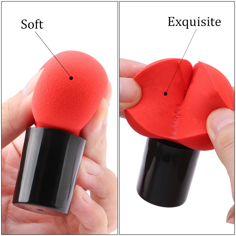 Grosir Spons Kosmetik Bentuk Jamur Genggam Makeup Foundation Cream Concealer Smoothing Alat Spons Makeup Kecantikan