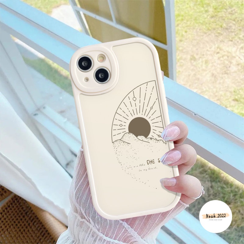 Casing Pasangan Untuk Infinix Smart 6 5 Hot11 10 9 11Play 9Play 10Play Hot 11S 10T 10S Note8 Kartun Sederhana Bulan Matahari Pasangan Lembut Tpu Case Cover