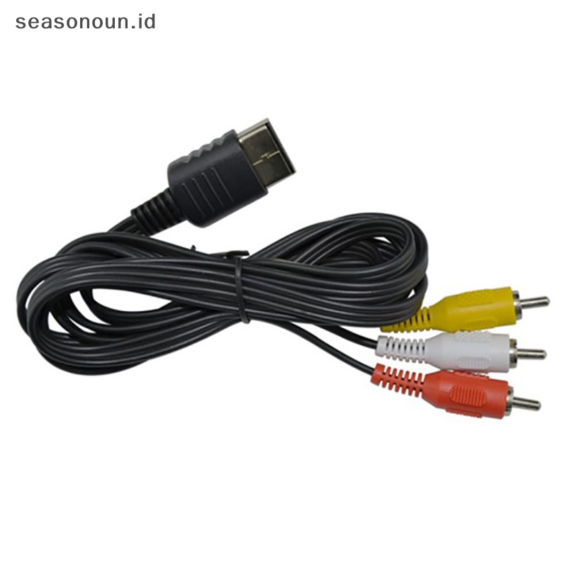 Seasonoun Kabel Adaptor AV Audio Video TV Komposit 1.8M Untuk Kabel RCA SEGA Dreamcast.