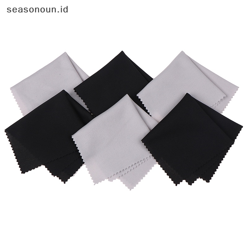 Seasonoun 10pcs reusable premium microfiber cleaning cloths Untuk Layar Kacamata Lensa.