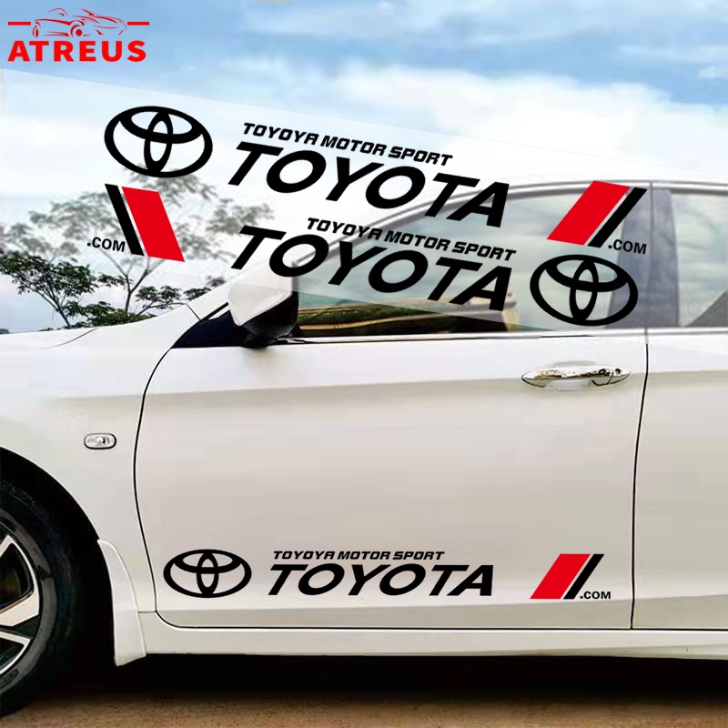 Auto Door Side Body Decor Decals Anti Gores Penutup Lecet Untuk Toyota Agya Razie Syar'I Avanza Veloz Rush Kijiang Innova Yaris Corolla Cross bZ4X RAV4 Vios Fortuner CHR Camry