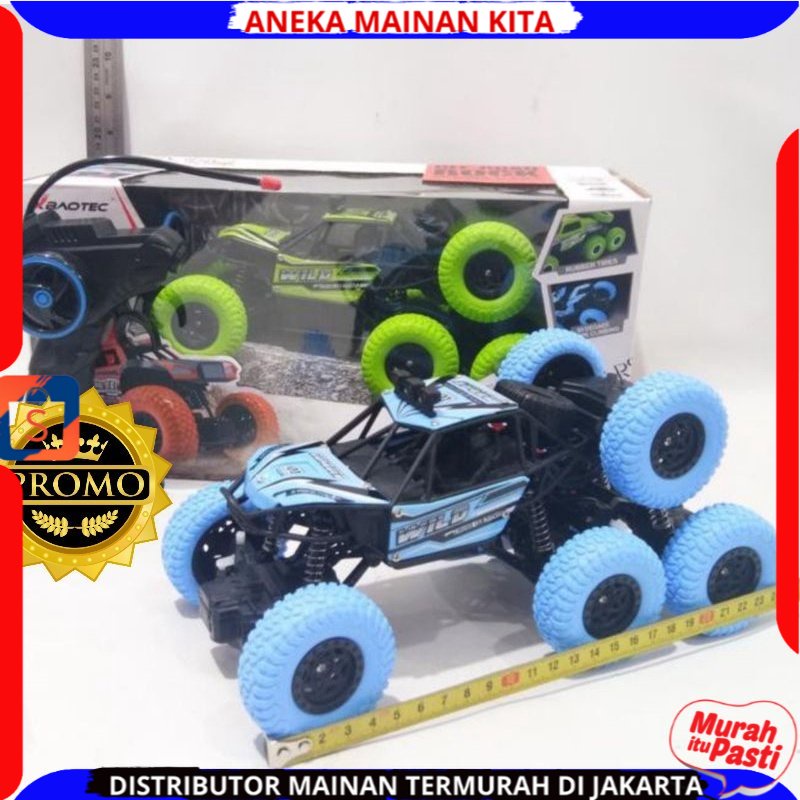 Mobil Remote Control 8 Roda Rock Climbing offroad 1:18 4WD Baterai Cas