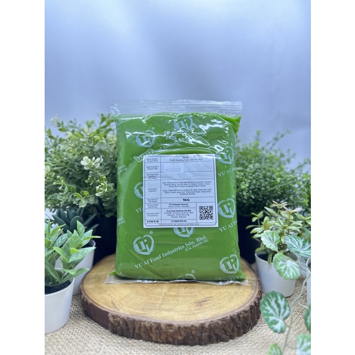 

Yu AI Pandan Soft Filling 1 Kg / Pasta Pandan Yu Ai 1 Kilogram