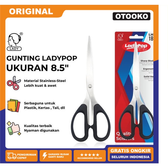 Gunting Kertas Tajam Stainless Besar 8.5 Inch 8.5&quot; Scissors sc 848 185