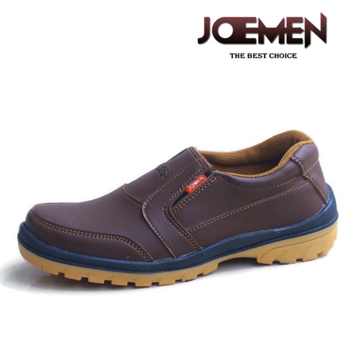 (COD) Sepatu Joemen J 40 Original Import pria kerja kantor termurah - Tan, 41