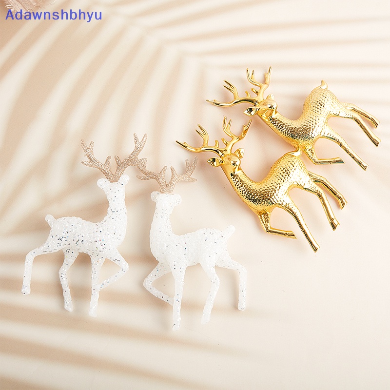 Adhyu Natal Kristal Rusa Putih Flash Cake Dessert Decor Forest Elk Kids Merry ID