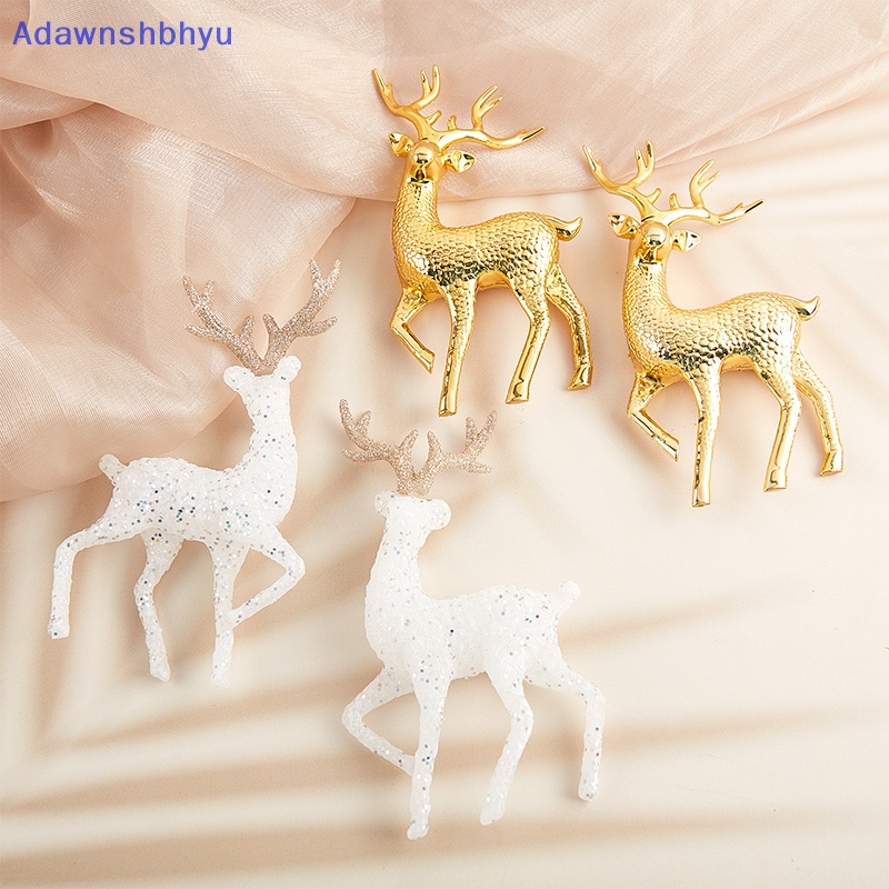 Adhyu Natal Kristal Rusa Putih Flash Cake Dessert Decor Forest Elk Kids Merry ID