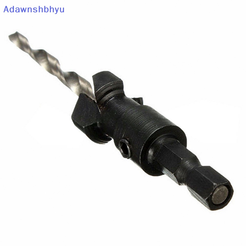 Adhyu 4Pcs 5giling HSS Countersink Mata Bor Set Woodworking Alat Pertukangan 6-12# Id