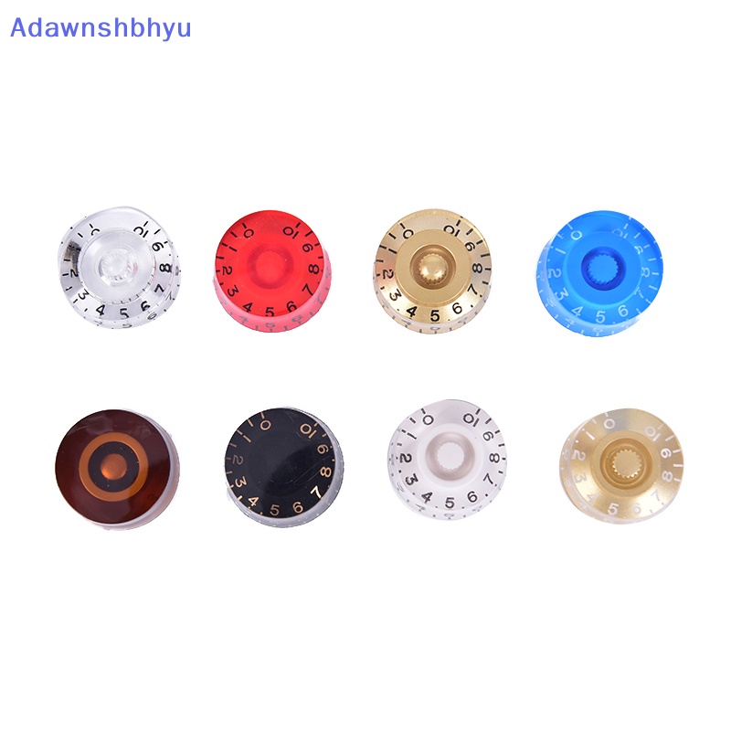 Adhyu 4pcs Knob Gitar Tombol Pengatur Nada Volume Tombol Putar Untuk ID Gitar Elektrik